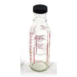 glass marinade bottle