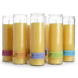 beeswax aromatherapy sanctuary glass candles